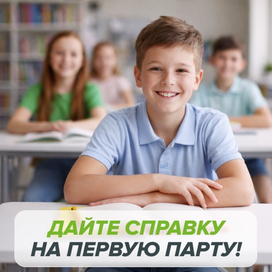 Дайте справку на первую парту!